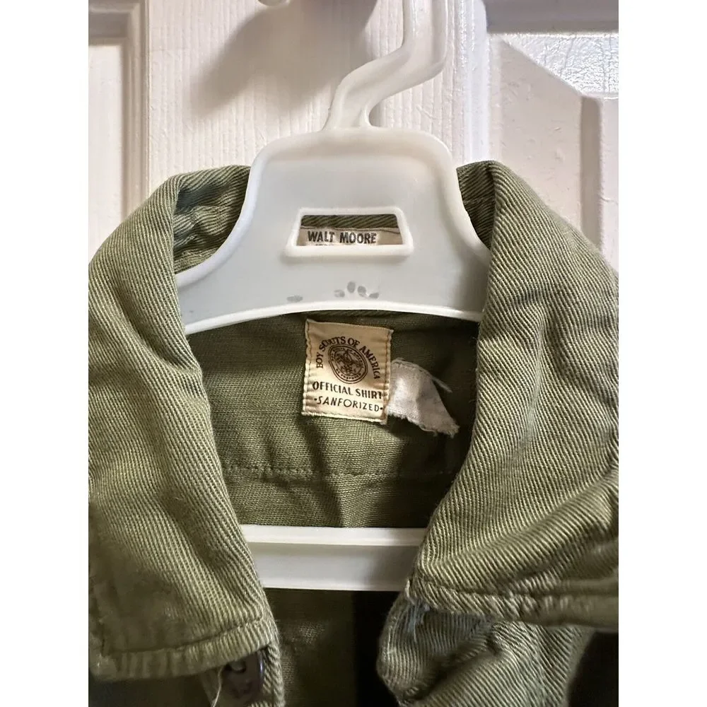 Lot Of Vintage Boy Scouts of America  Shirts, Hats, scarves Etc‎ 60's,70's, 80's